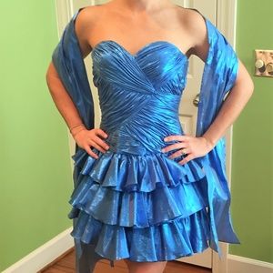 Blue cocktail dress